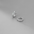 A31749 s925 sterling silver silver unique fashion initial vintage earrings