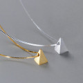 A42842 s925 silver geometric elegant cute pendant necklace