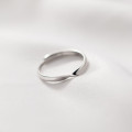 A40408 s925 silver simple ring