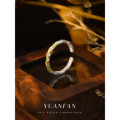 A40859 sterling silver wrinkled ring