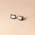 A36714 s925 sterling silver shell earrings