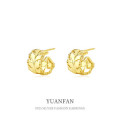 A39357 sterling silver vintage tree leaf stud unique fashion earrings