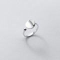 A34319 s925 sterling silver circle ring