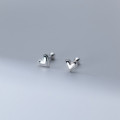A35811 s925 sterling silver heart cute heartshape sweet earrings