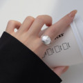 A39298 s925 sterling silver double layered trendy design ring