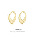 A35688 925 sterling silver small design irregularC earrings