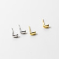 A45134 s925 sterling silver sweet dainty oval stud earrings