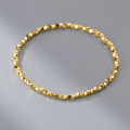 A41121 s925 sterling silver goldplated gold charm elegant bracelet