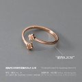 A38328 s925 sterling silver simple cute dainty ring