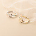 A34346 s925 sterling silver opal ring