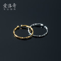 A32170 s925 sterling silver fashion chic spiral twist adjustable ring