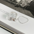 A33457 minimalist 925 sterling silver geometric ring