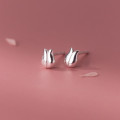 A38149 s925 sterling silver gold stud trendy earrings