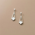 A35457 s925 sterling silver chic shell rhinestone sweet earrings