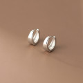 A35918 s925 sterling silver wide simple cute chic earrings