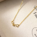 A44980 s925 silver sweet dainty rhinestone infinity necklace