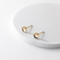 A35744 s925 sterling silver cute circle earrings