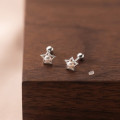 A35947 s925 sterling silver fashion simple earrings