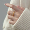 A38397 s925 sterling silver design rope elegant grade ring