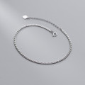 A34299 s925 sterling silver trendy simple anklet unique chi bracelet