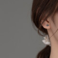 A36641 s925 sterling silver cute unique green sweet earrings