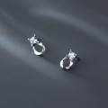 A33237 s925 sterling silver rhinestone earrings