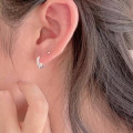 A45399 sterling silver pearl stud simple elegant earrings