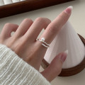 A38296 s925 sterling silver artificial pearl design elegant ring