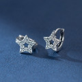 A40745 s925 sterling silver thai hollowed vintage elegant earrings