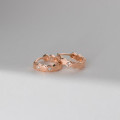 A43837 s925 silver rhinestone earrings