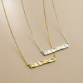 A35287 s925 sterling silver square necklace