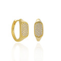 A43944 starts s925 sterling silver geometric square rhinestone earrings