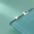 A33739 s925 sterling silver bird earrings