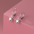 A38075 s925 sterling silver cute heart sweet earrings