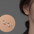 A36802 s925 sterling silver simple women chic trendy earrings