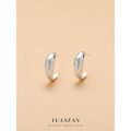 A42562 s925 sterling silver unique wrinkled stud design gold metal geometric earrings