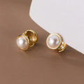 A38320 s925 sterling silver circle vintage design elegant earrings