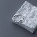 A35100 s925 sterling silver square ring