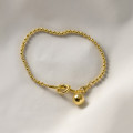 A43791 s925 sterling silver rope bead heart charm elegant twist bangle bracelet