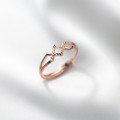 A32177 s925 sterling silver chic rhombic adjustable geometri ring