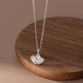 A40828 s925 sterling silver simple trendy design necklace