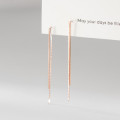 A45436 s925 sterling silver trendy sweet dainty simple fringe earrings