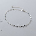 A34975 s925 sterling silver lip chain charm bracelet