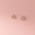 A33697 s925 sterling silver simple trendy chic cute sweet earrings