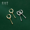 A33214 s925 sterling silver simple trendy teardrop fashion unique earrings