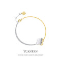A36974 925 sterling silver unique charm bracelet