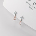 A36810 s925 sterling silver sweet rhinestone teardrop earrings