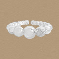 A45908 ball adjustable sterling silver s925 ring