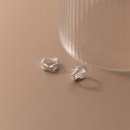 A33749 s925 sterling silver sweet simple bar hollowed fashion unique chic earrings