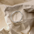 A42170 s925 silver initial weave design letter ring